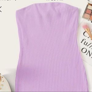 Lavender bodycon strapless dress